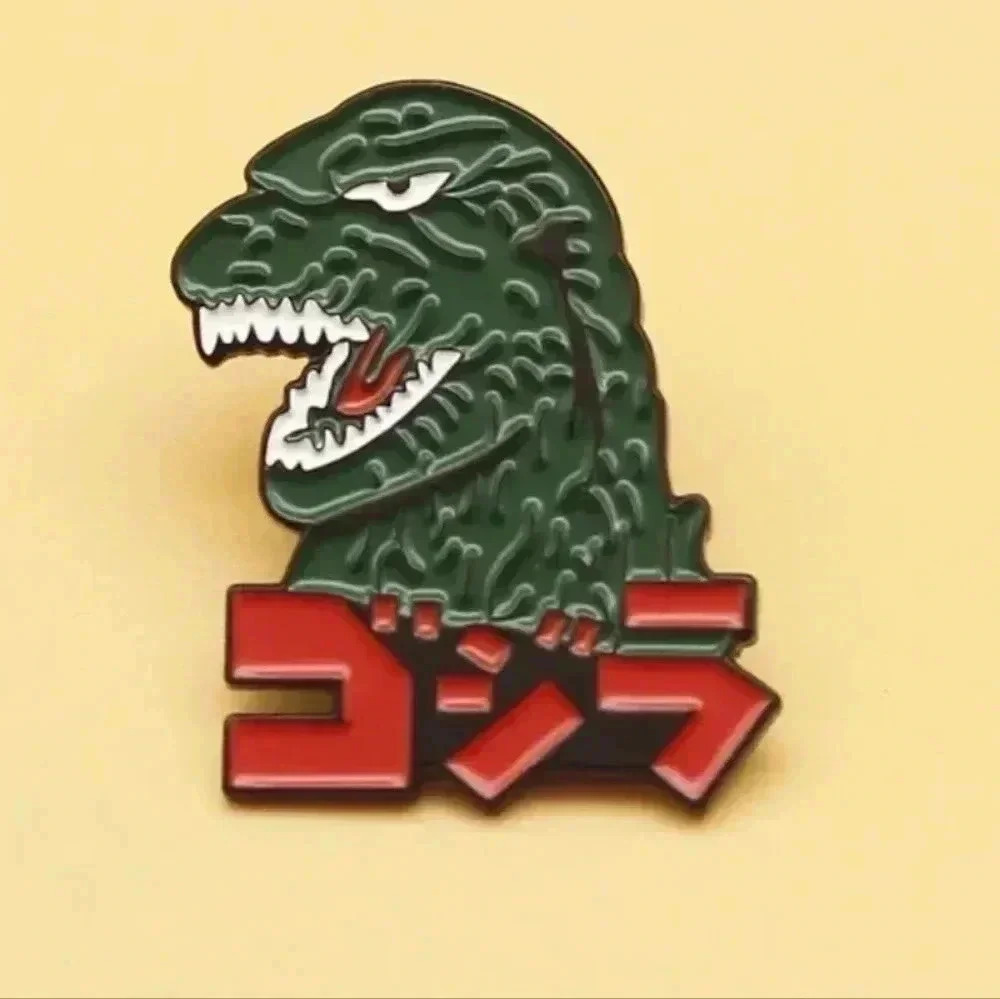 Japan Godzilla horror monster art Hot pin
